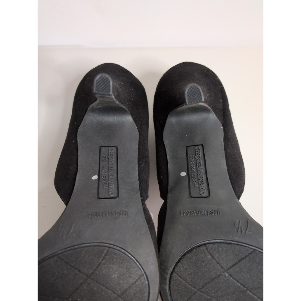 Christian Siriano for Payless "Halle" D'Orsay Pumps Stilleto Heels Black Sz 7.5 - Picture 7 of 8